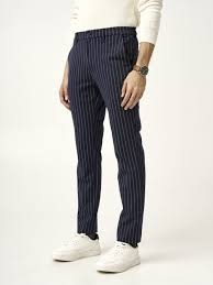 The Pant Project Blue With White Line Pant For Men Size 38