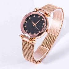 Womens Pink Color Analog Watch