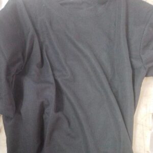 Men Black Colour T Shirt Size L