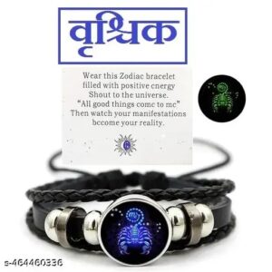 Scorpio Vintage Zodiac Constellation Bracelets Black