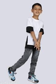 Oversized Hip Hop T Shirts For Kid Boy White Size 8 To 9 Yr