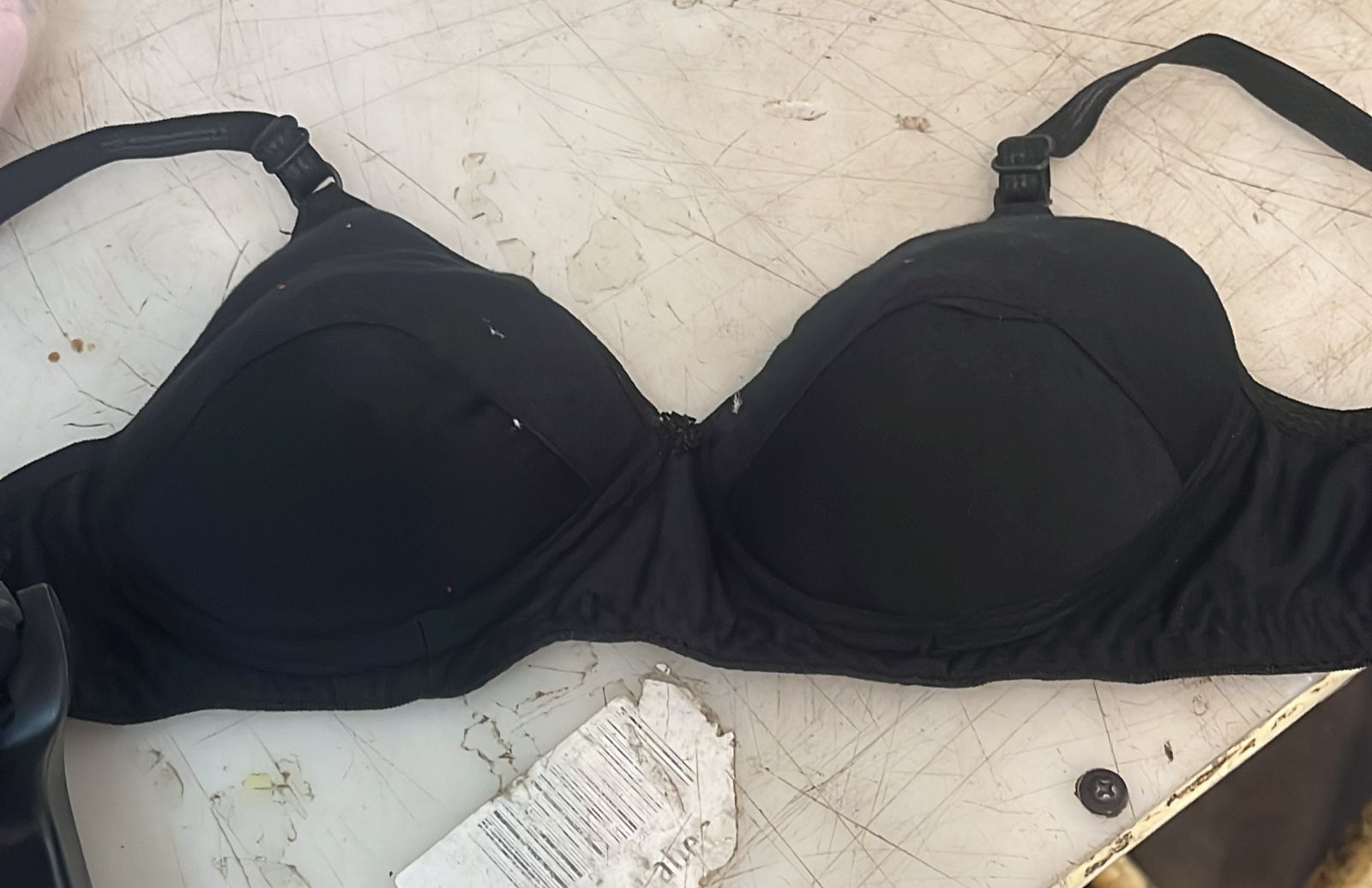 Women Black Colour Padded Bra Size 28