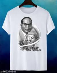 Kids Boy Dr Bhimrao Ambedkar Printed White T Shirt Size 34