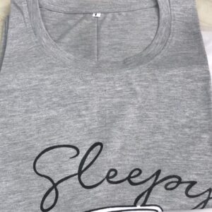 Grey Color T Shirt For Women Size Xl