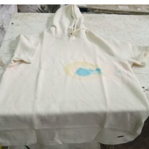 Dnmx Hooded T Shirt For Men Cream Colour Size M