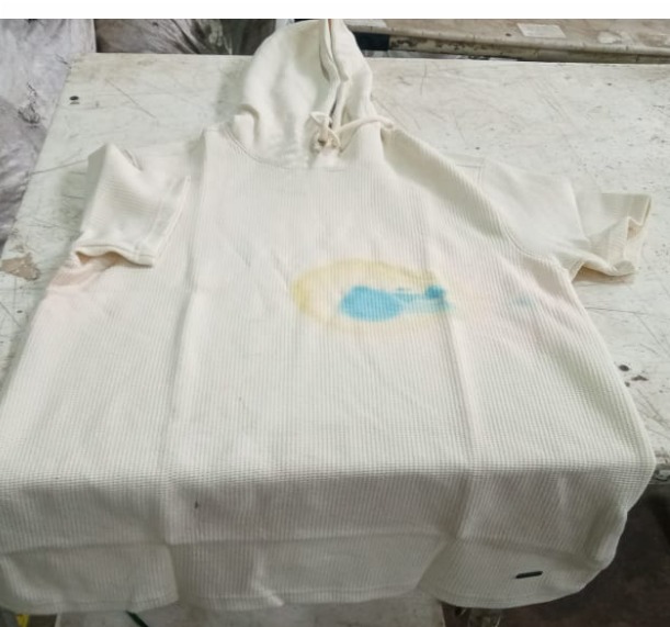 Dnmx Hooded T Shirt For Men Cream Colour Size M