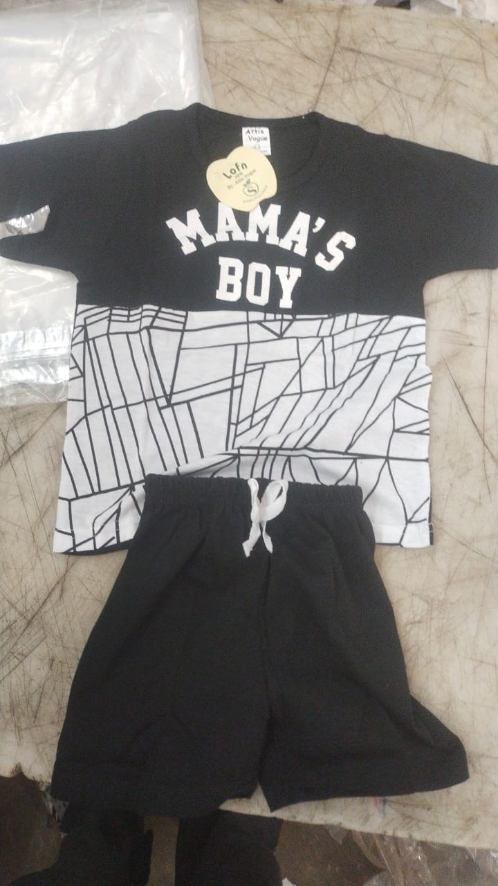 Black And White Dress Set For Kids Boy Size 1 To 2 Yrs