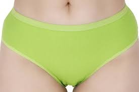 Women Green Color Panty Size M