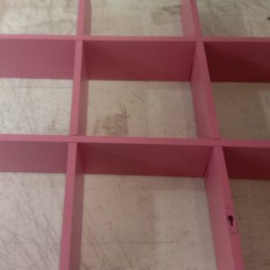 Adjustable Pink Color Wood Divider For Manicure Table Drawer 6Pcs
