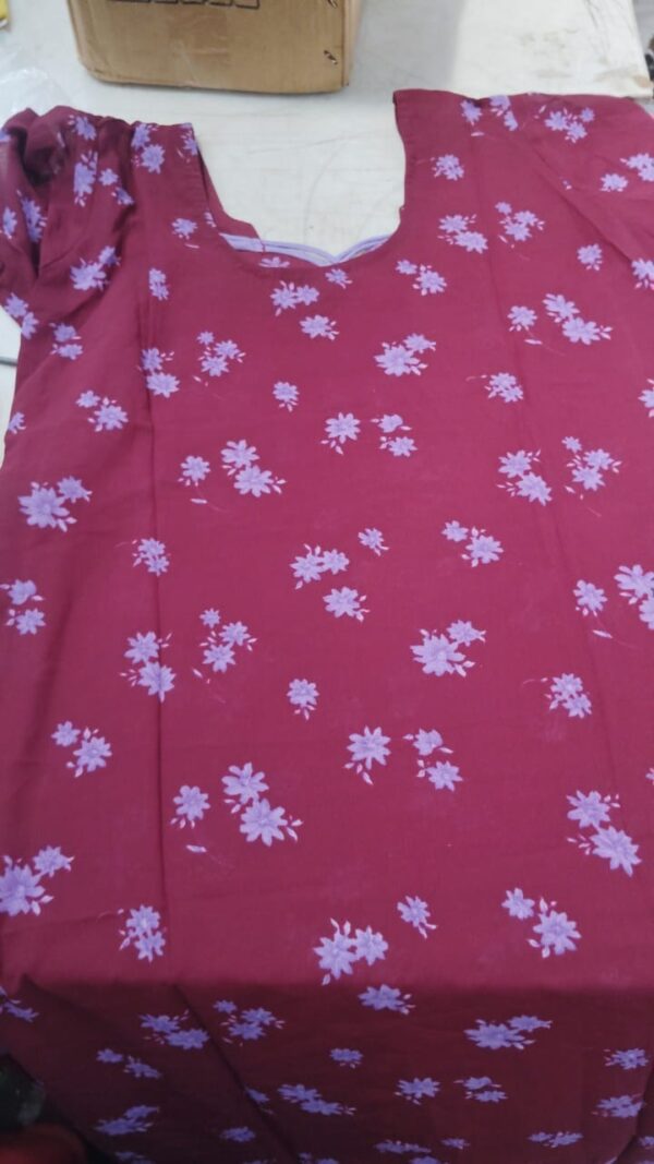 Women Maroon And Purple Color Kurta Size M
