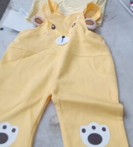 Gone Baby Yellow Overall Dress Size 2 To 3 Y
