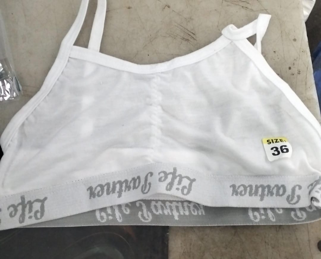 Woman White Sports Bra Size 36