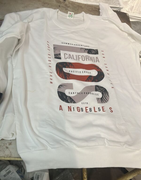 Girls Sweatshirt Size M Color White