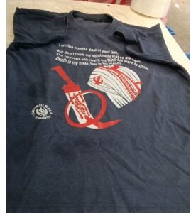 Mens Blue Color T Shirt Size M