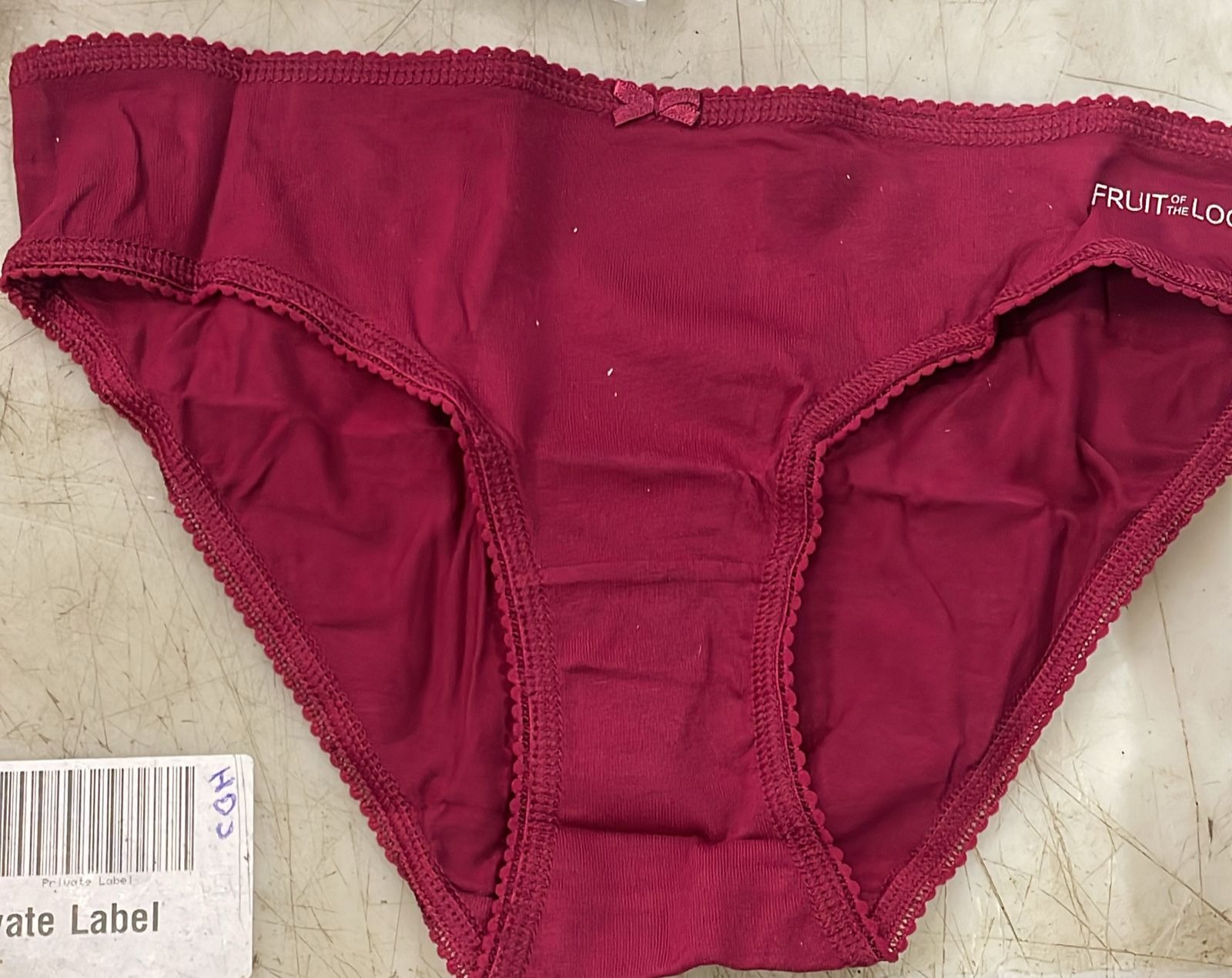 Fruit Of The Loom Women Light Maroon Color Panty Size L