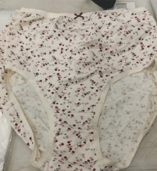 Women Panty White Printed Size Xl