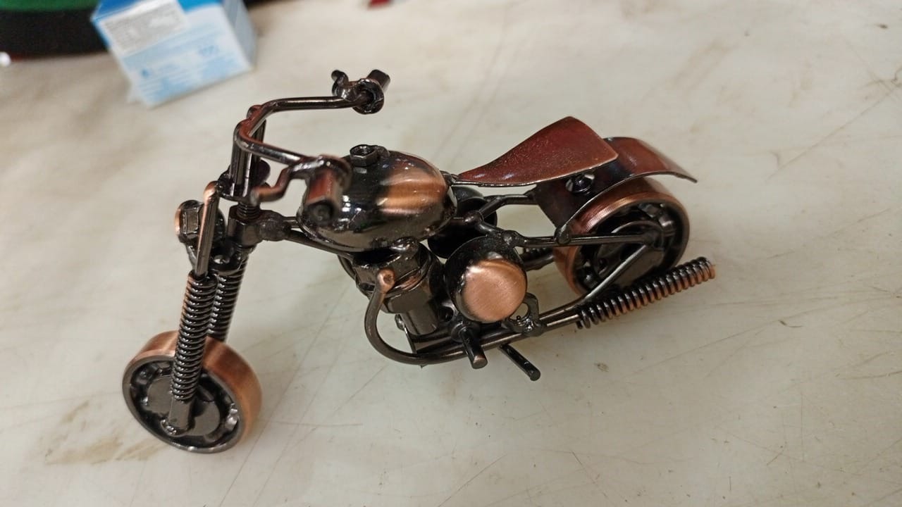 Money Vastu Fengshui Gifts Idols Product Stone Collection Iron Bike