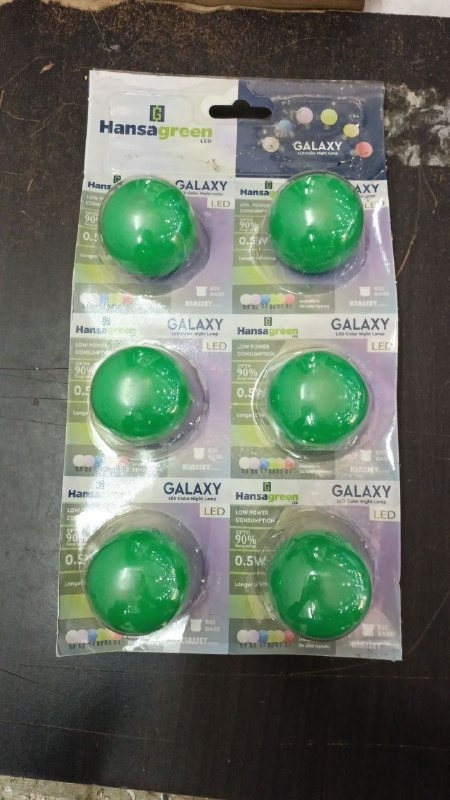 Hansa Green 0Point5 W Green Led Night Bulb Pack Of 6