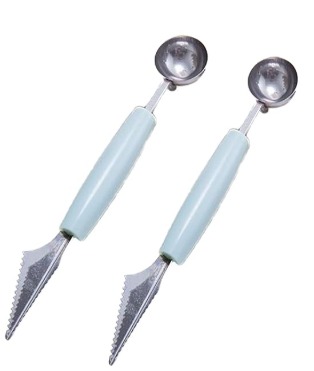 Multi Function Fruit Knife Baller Ice Cream Dig Ball Scoop Spoon Baller Kitchen Pack Of 2