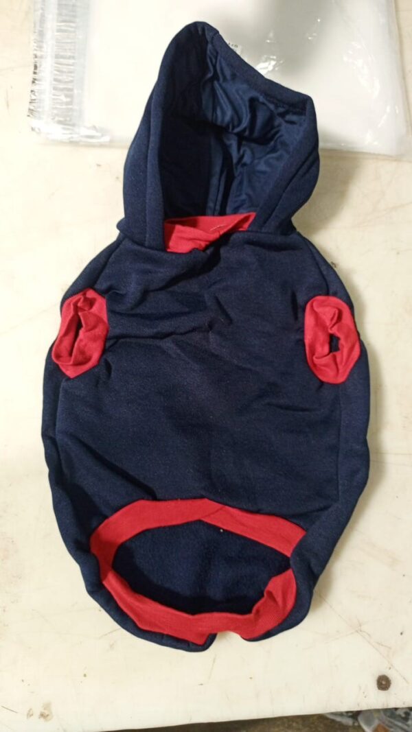 Hoodie For Dog Blue Red Colour