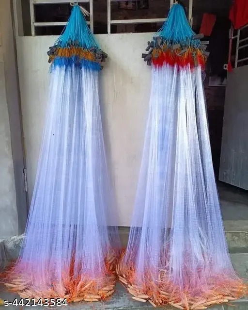 Buy 1 Get 1 Free Fishing Gill Net 50 Feet Length Per Piece 1 Finger Hole Size 4 Feet Height