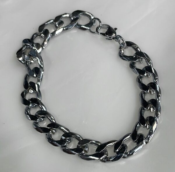Stainless Steel Platinum Hand Bracelet