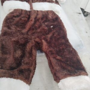 Baby Boys And Baby Girls Solid Hooded Neck Brown White Sweater Size 20