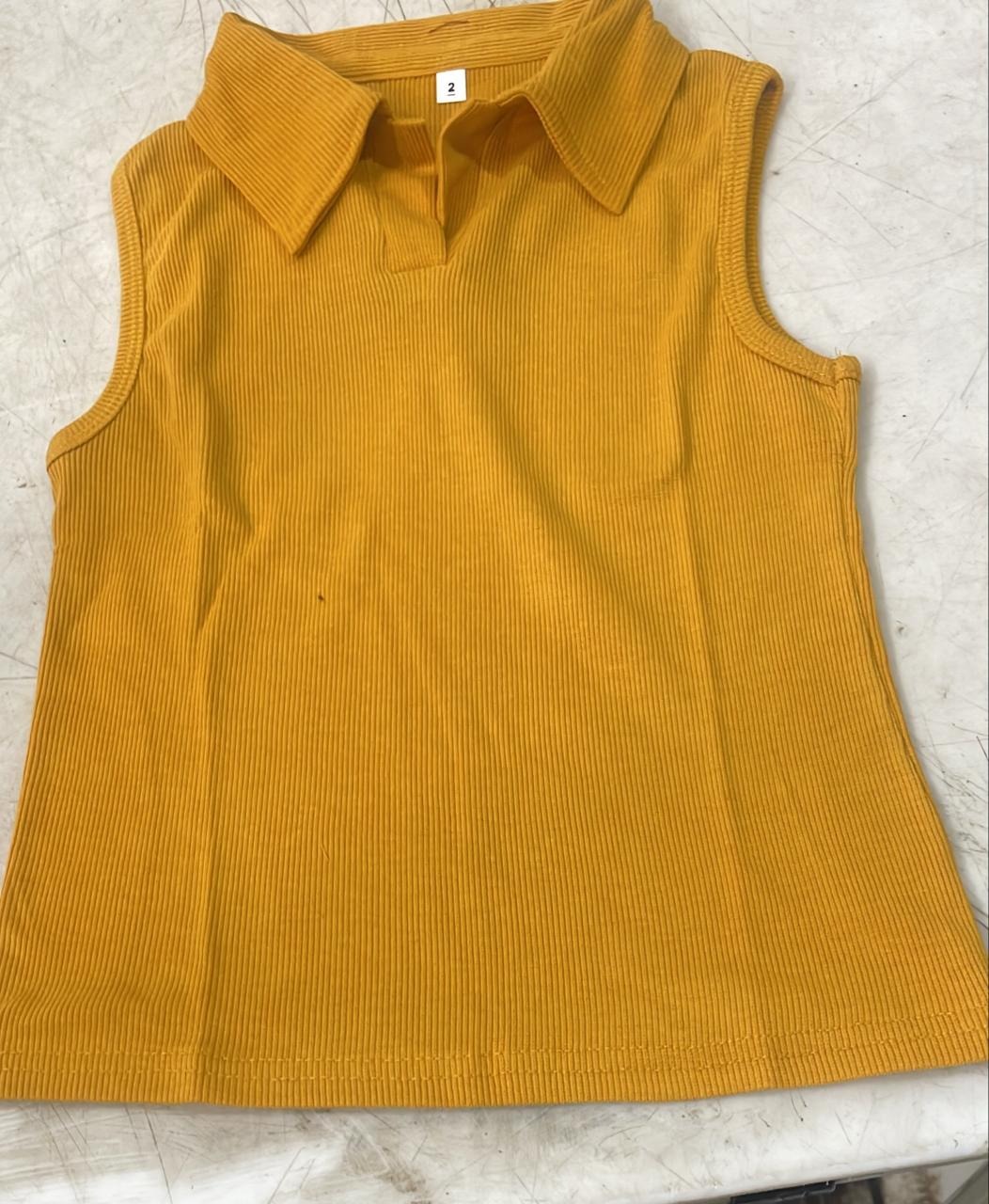 Mustard Color Top For Women Size S