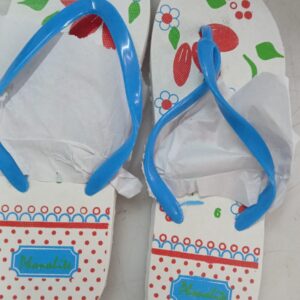 Slippers For Women Colour White Blue Size 6