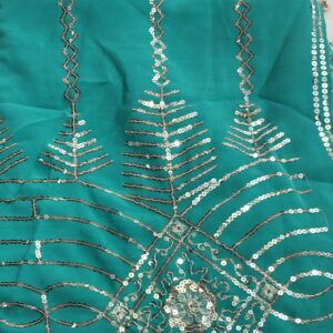 Women Printed Green Colour Saree