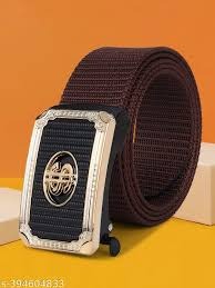 Men Casual Nylon Belt Black Colour