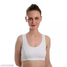 Women Sports Bra Size S White Colour