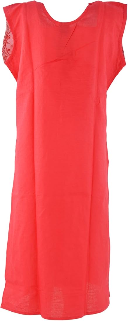 Womens Cotton Red Colour Kurta Size M