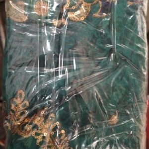 Green Printed Saree For Woman