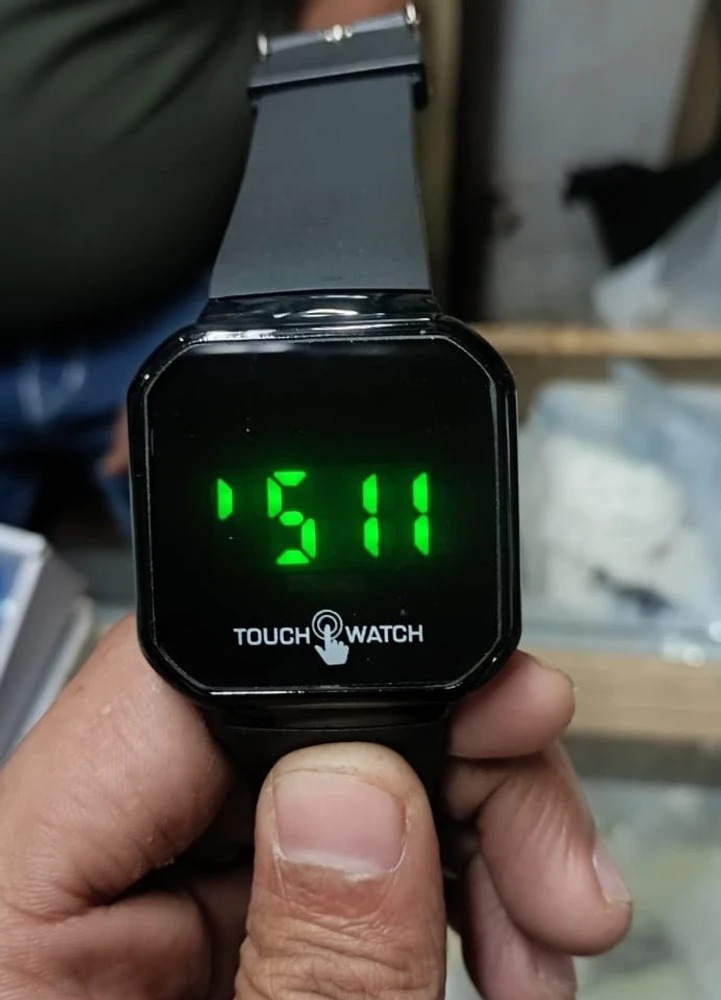 Black Screen Touch Led Watch Digital Watch
