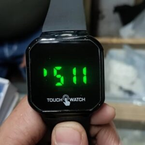 Black Screen Touch Led Watch Digital Watch