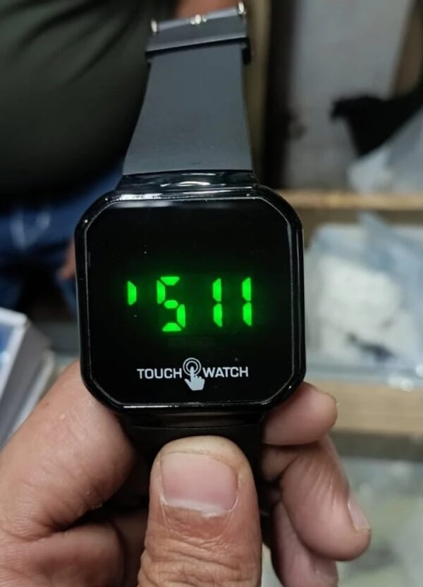 Black Screen Touch Led Watch Digital Watch
