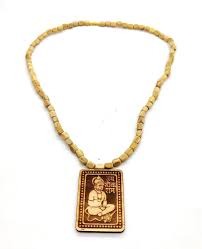 Wooden Shree Bageshwar Balaji Dham Hanuman Ji Handmade Locket Pack Of 2
