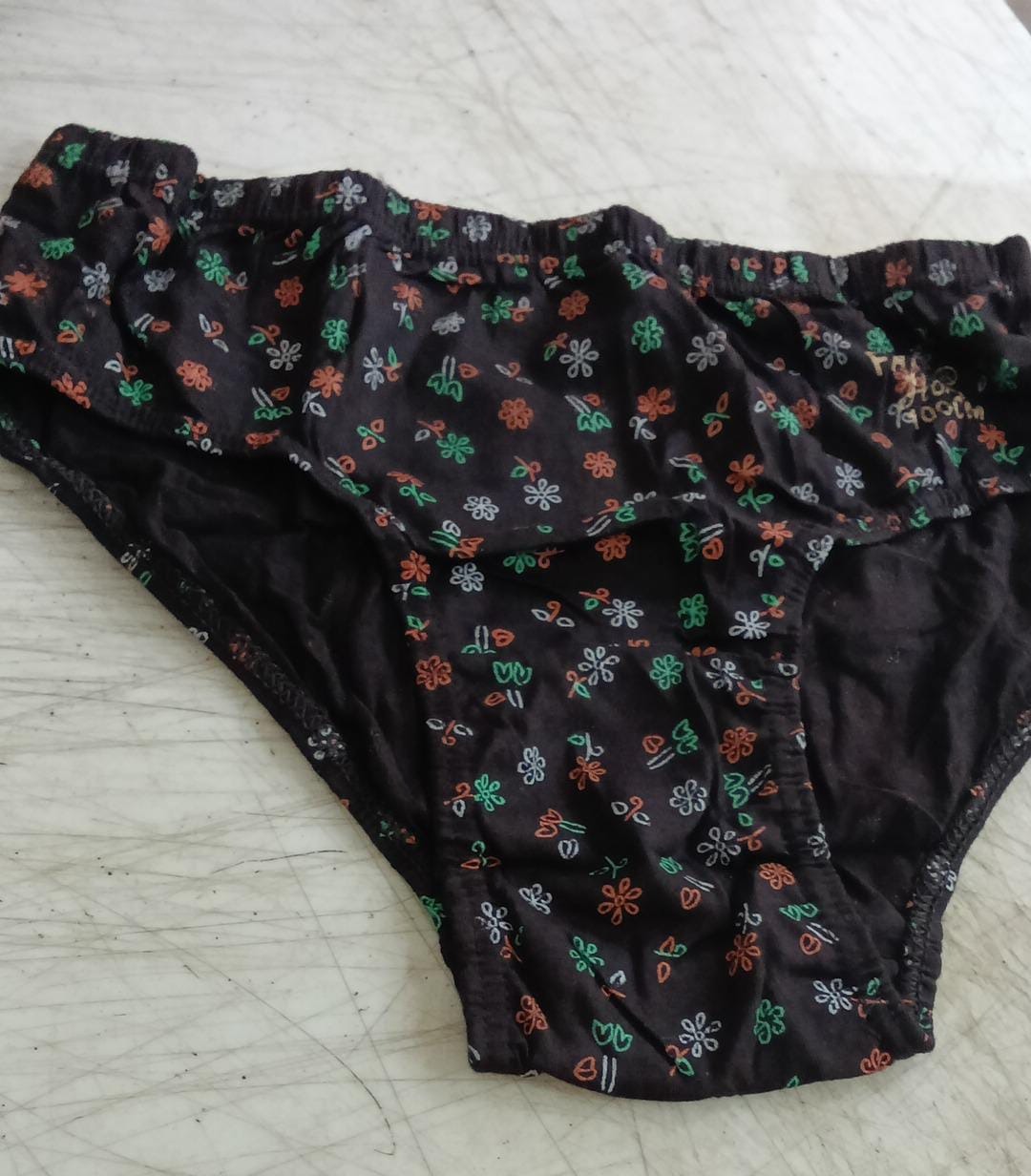 Women Brown Printed Panty Size L