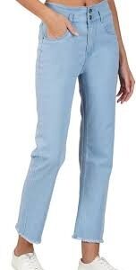 Women Lightweight Blue Jeans Straight Size 30