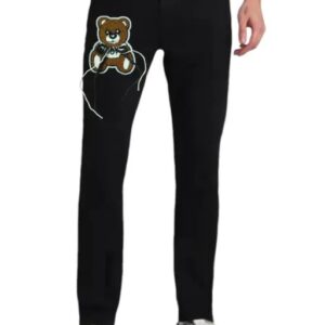 Women Fashion Teddy Jeans Black Size 38