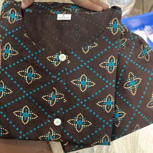 Women Kurti Size L Color Brown