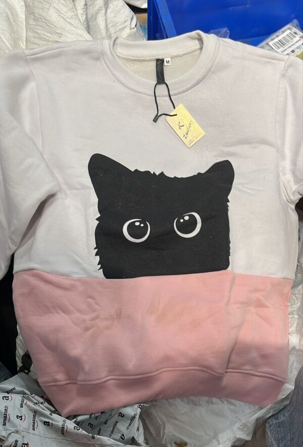 Women Sweatshirt Size M Color White