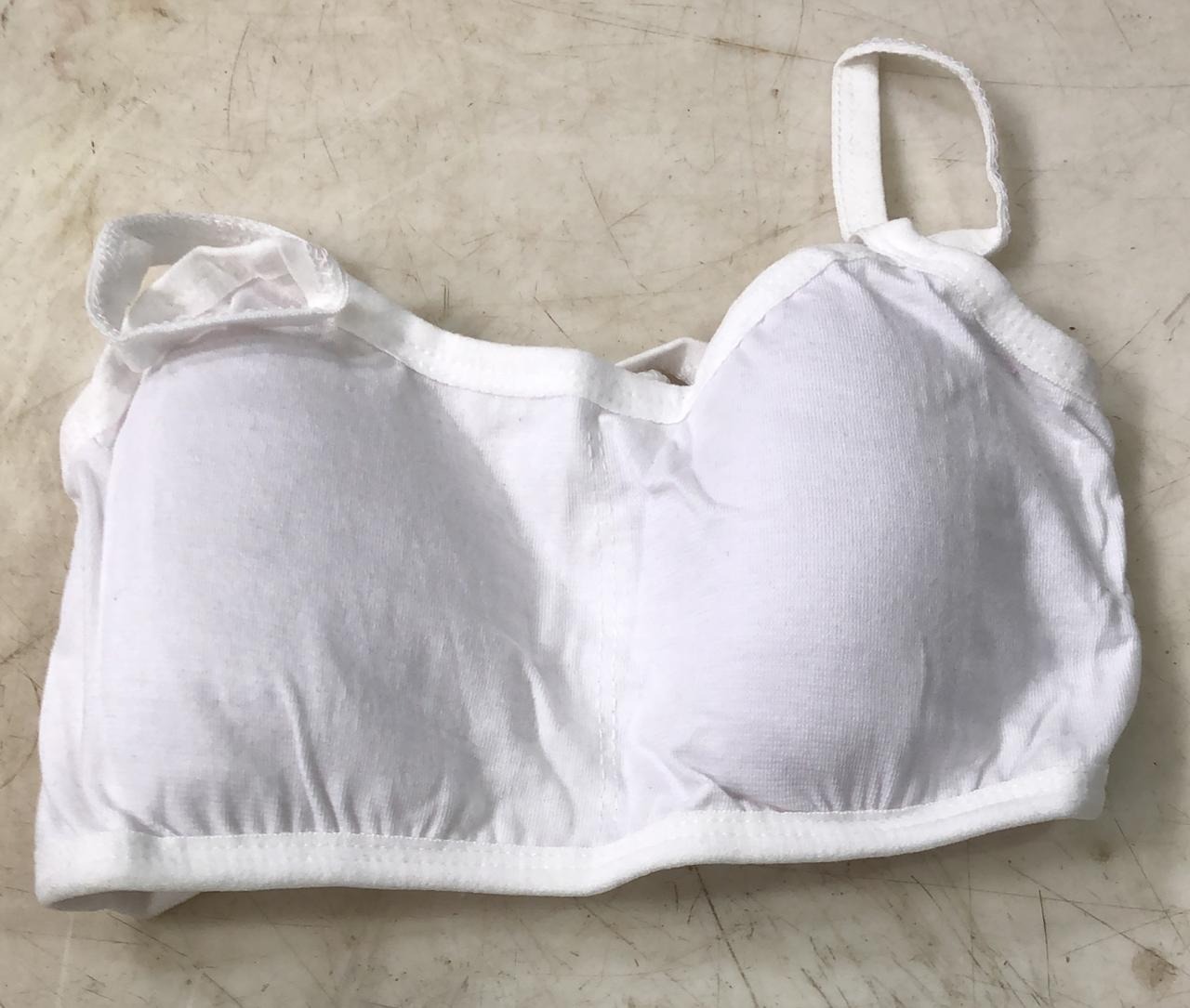 Women White Color Bra Size 28
