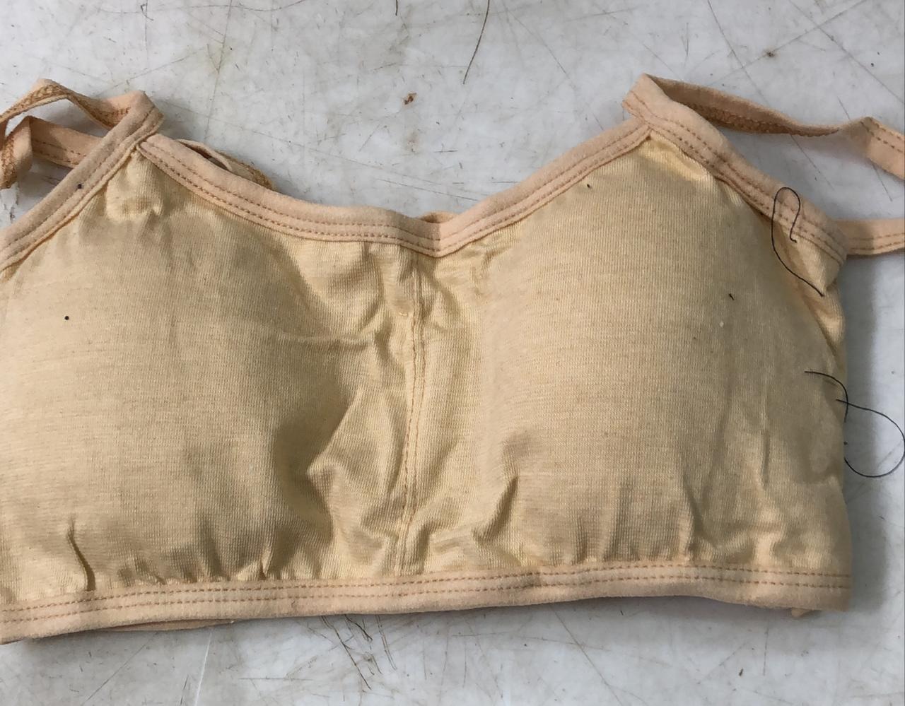 Women Cream Color Bra Size 28