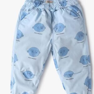 Inf Frendz Boys All Over Printed Jogger With Insert Pockets Blue 12 To 18 Month