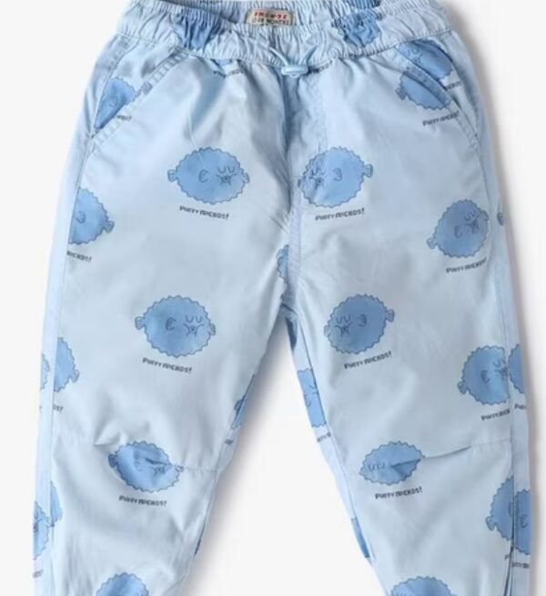 Inf Frendz Boys All Over Printed Jogger With Insert Pockets Blue Size 18 To 24 Month