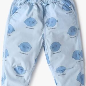 Inf Frendz Boys All Over Printed Jogger With Insert Pockets Blue Size 6 To 12 Month