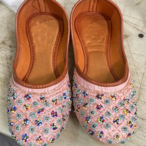 Pink Color Women Punjabi Jutti Size 10