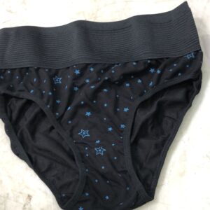 Women Black Printed Panty Pack Of 3 Size L